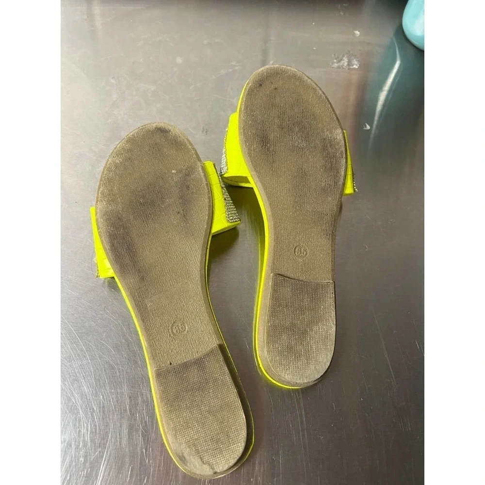 Cape Robbin Neon Rhinestone Sandals - Picture 6 of 7
